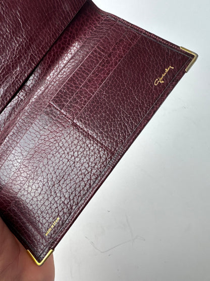 Vintage Givenchy Leather Card / ID Holder Purple