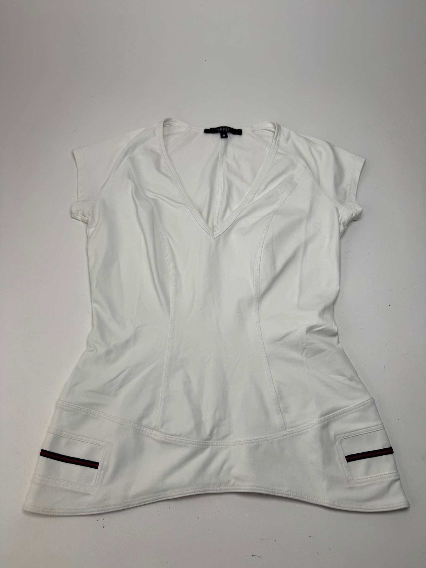 Vintage Gucci top polyester white 38/M