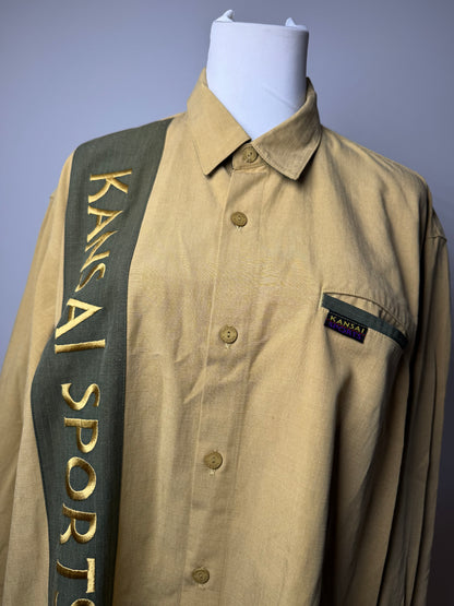 Vintage Kansai Yamamoto Shirt Yellow Black L