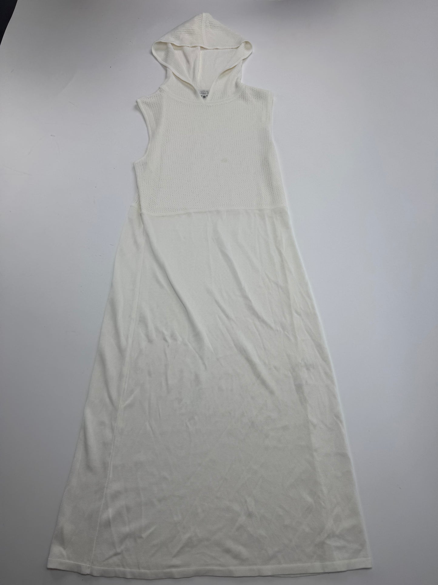 Vintage Balenciaga Hood Dress White 38/M