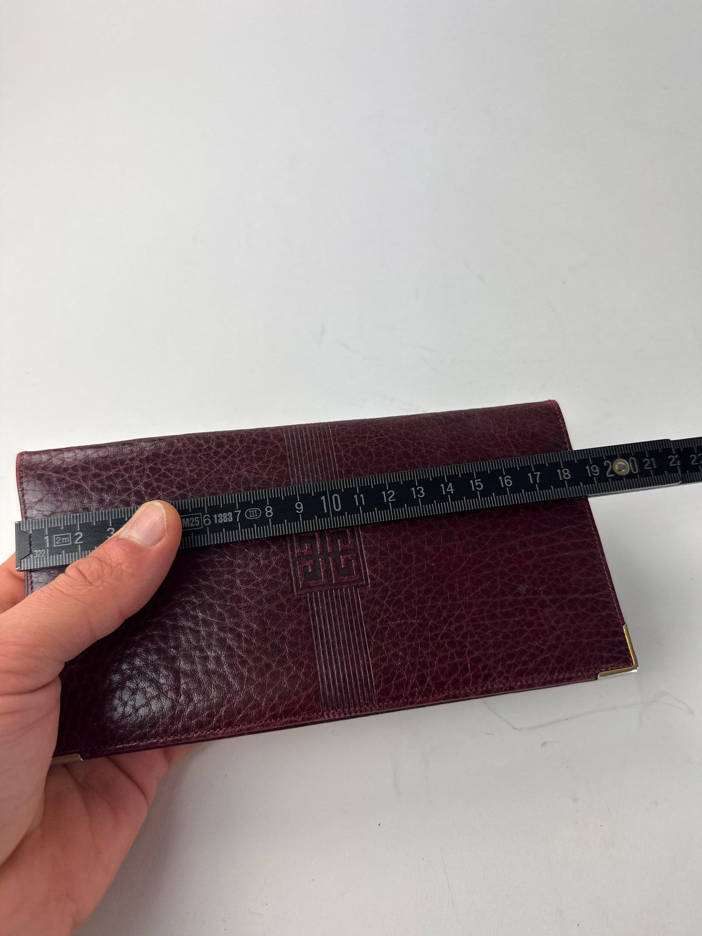 Vintage Givenchy Leather Card / ID Holder Purple