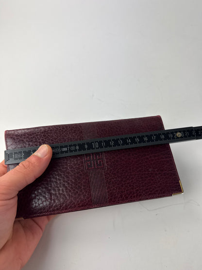 Vintage Givenchy Leather Card / ID Holder Purple