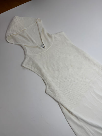 Vintage Balenciaga Hood Dress White 38/M