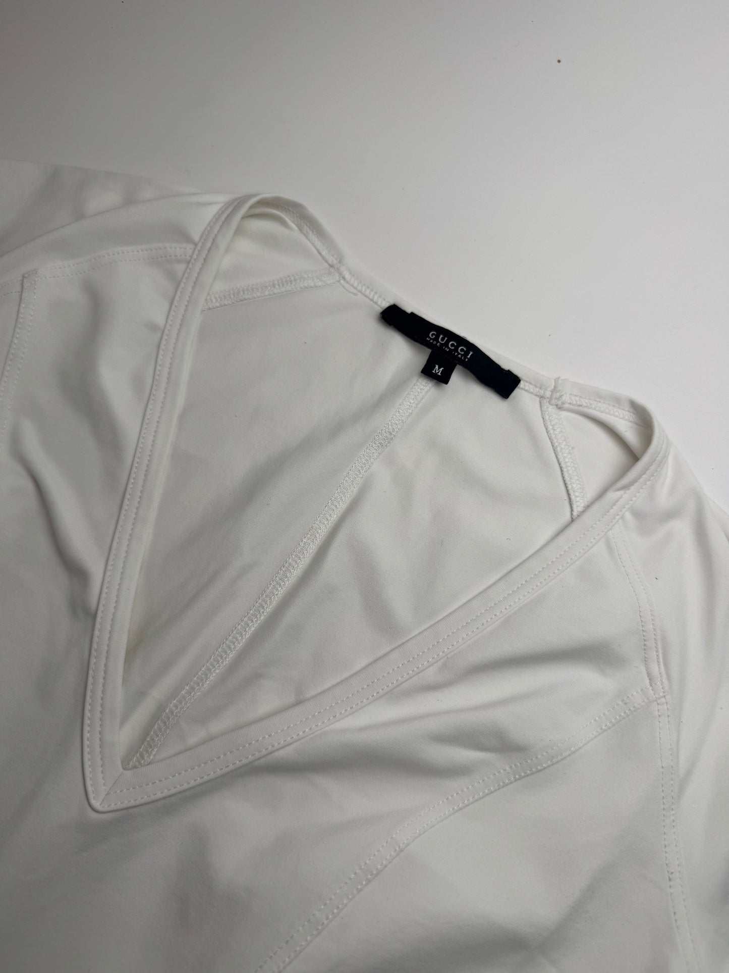 Vintage Gucci top polyester white 38/M