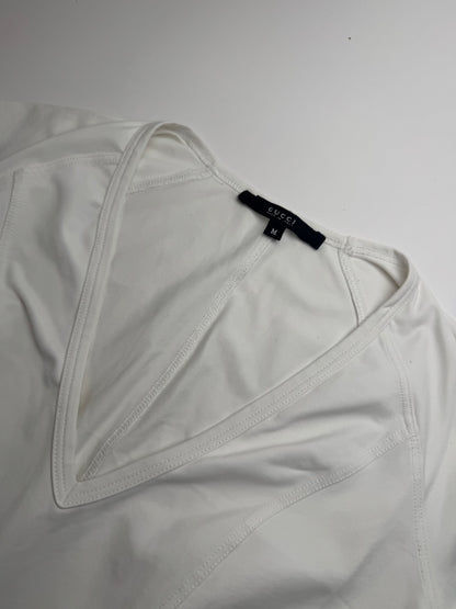 Vintage Gucci top polyester white 38/M
