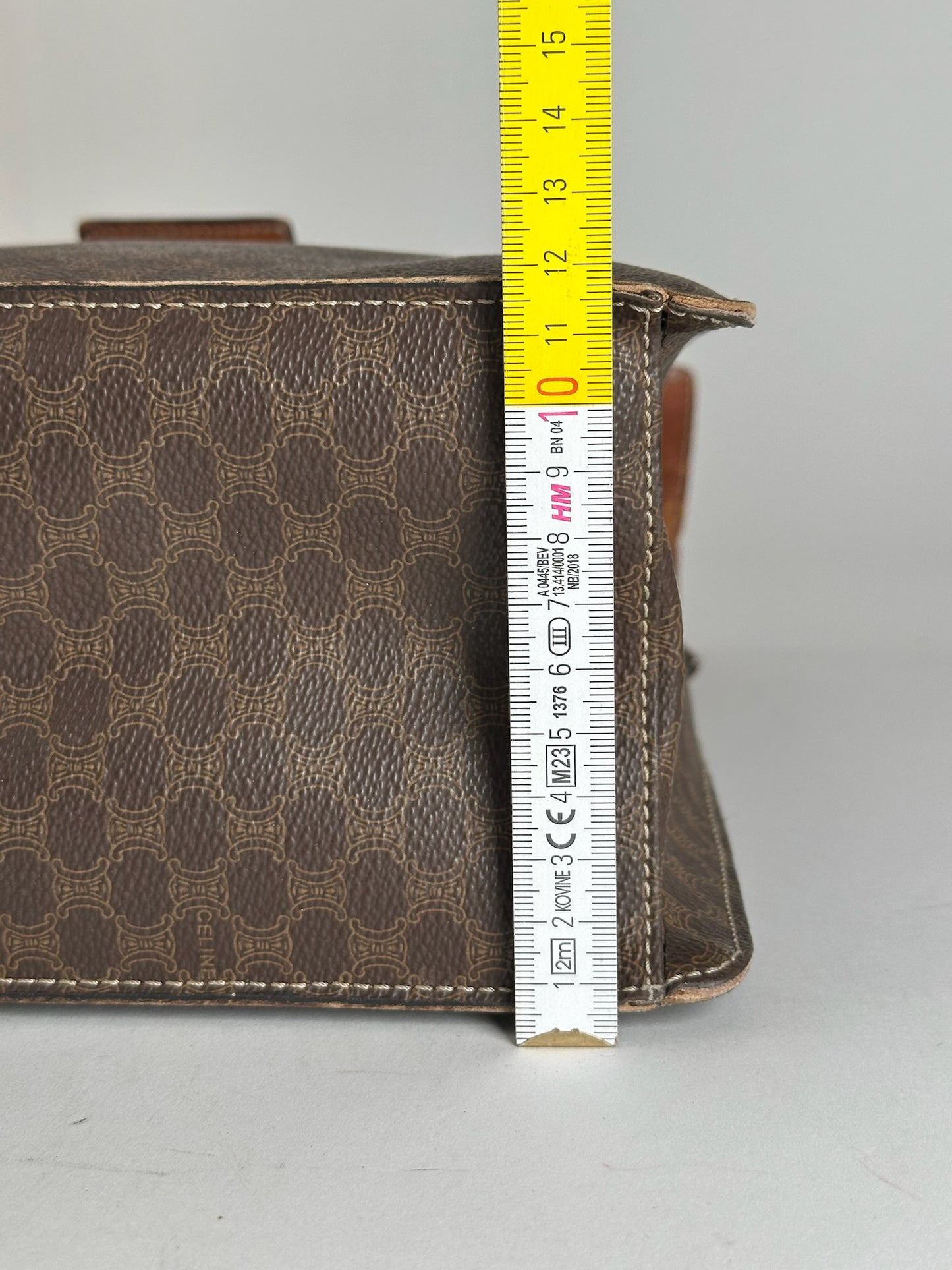 Vintage Celine Monogram Leather bag brown