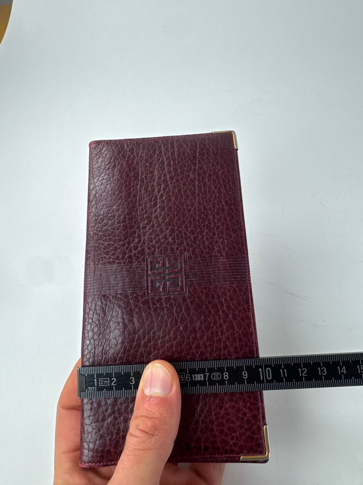 Vintage Givenchy Leather Card / ID Holder Purple