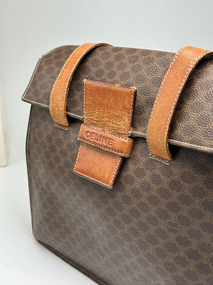 Vintage Celine Monogram Leather bag brown