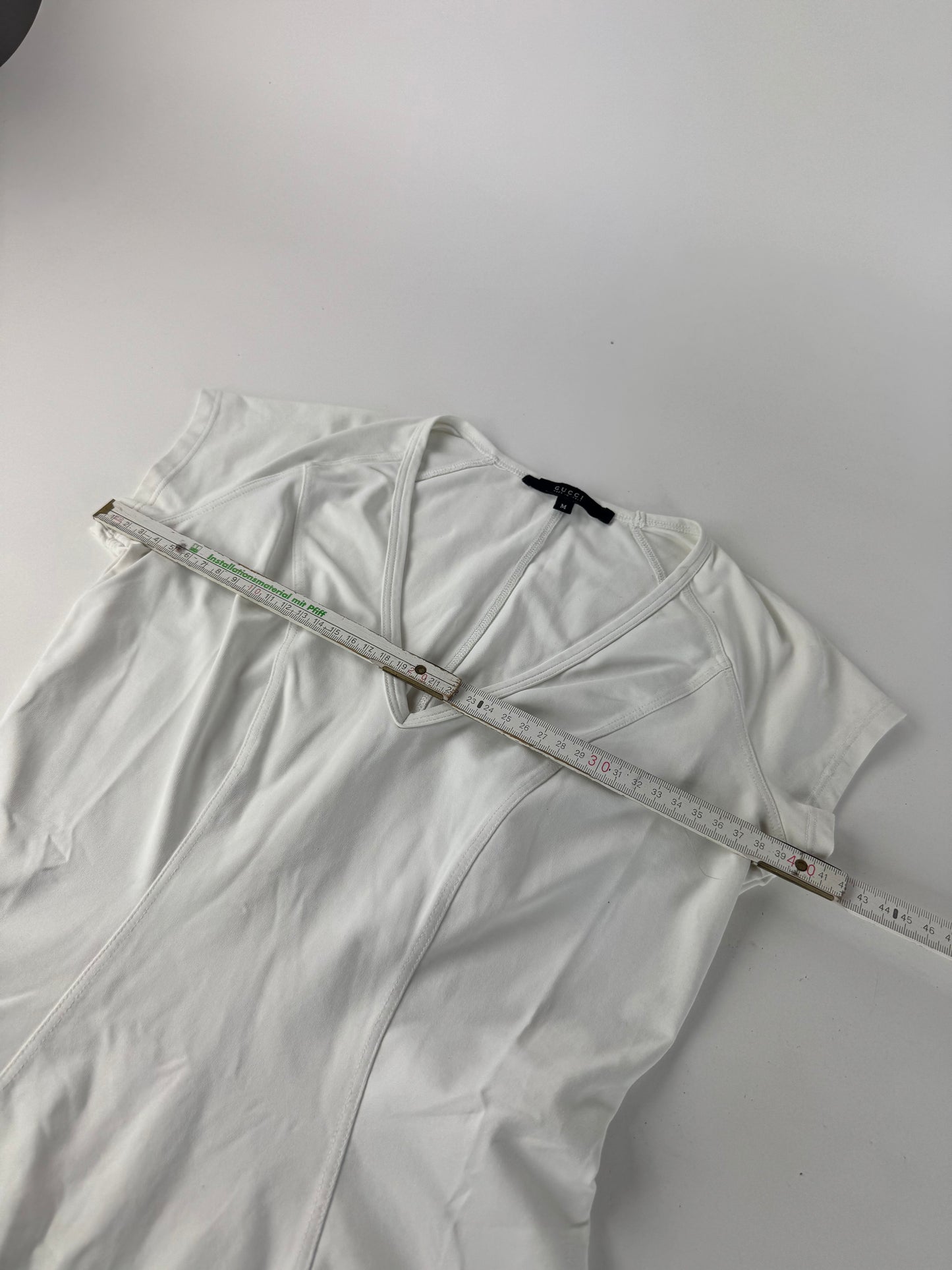 Vintage Gucci top polyester white 38/M