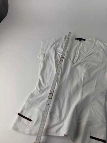Vintage Gucci top polyester white 38/M