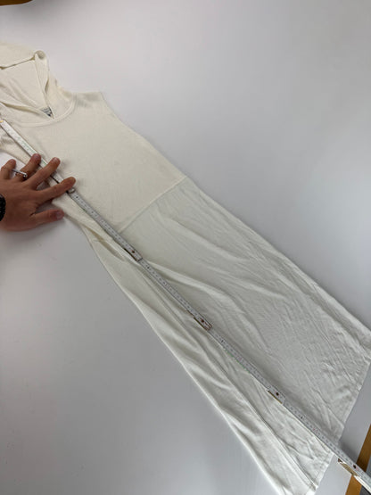 Vintage Balenciaga Hood Dress White 38/M