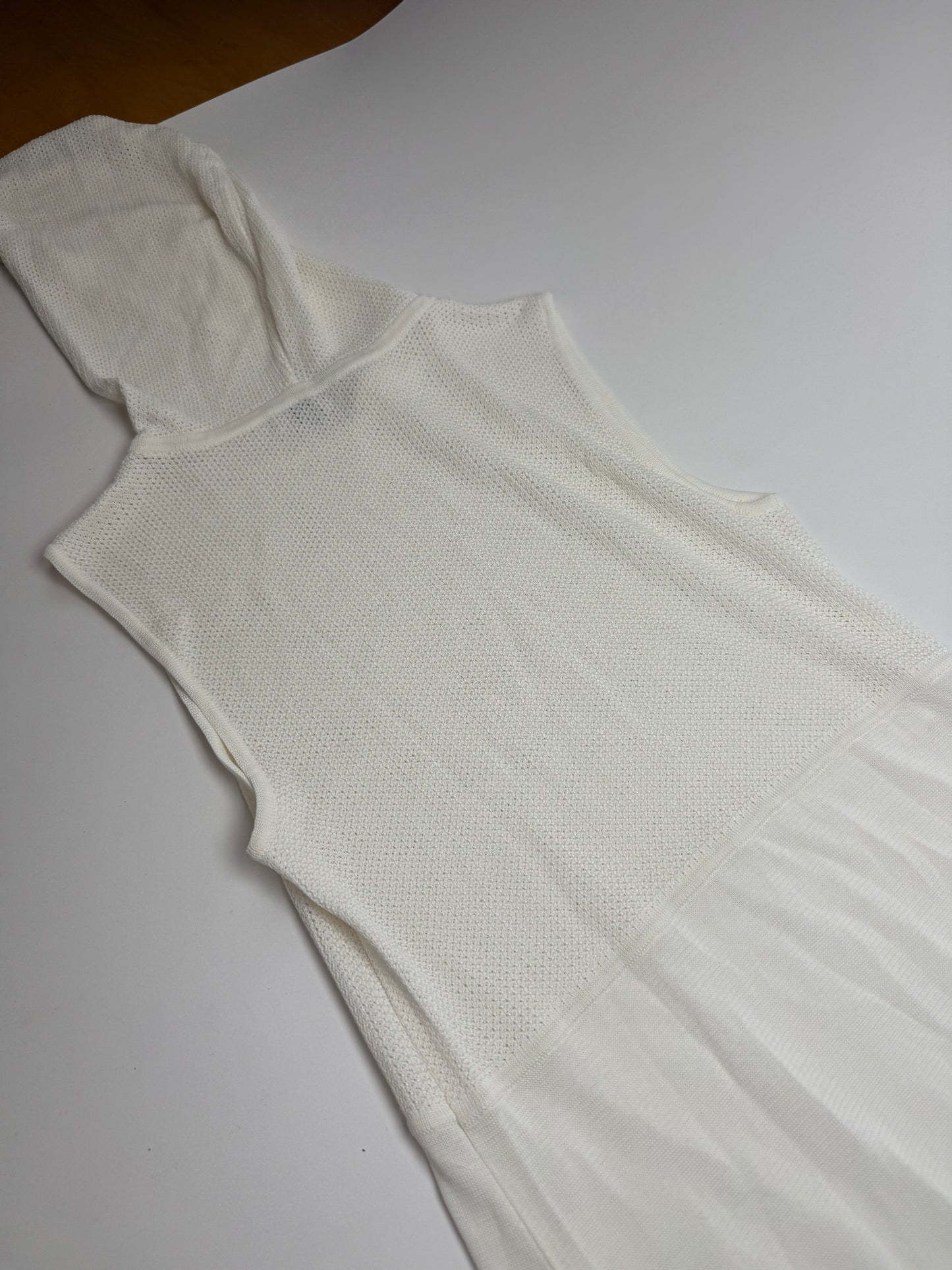 Vintage Balenciaga Hood Dress White 38/M