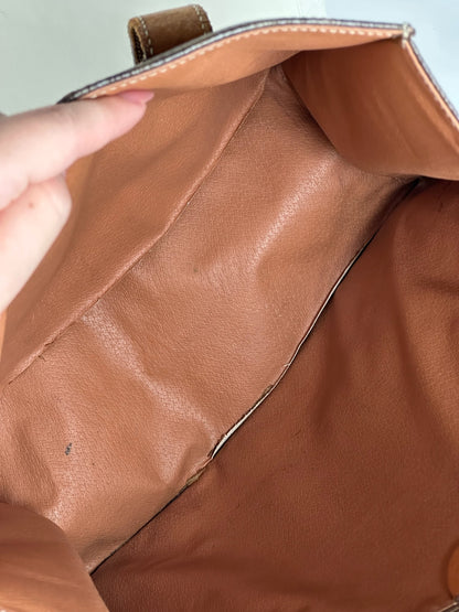 Vintage Celine Monogram Leather bag brown
