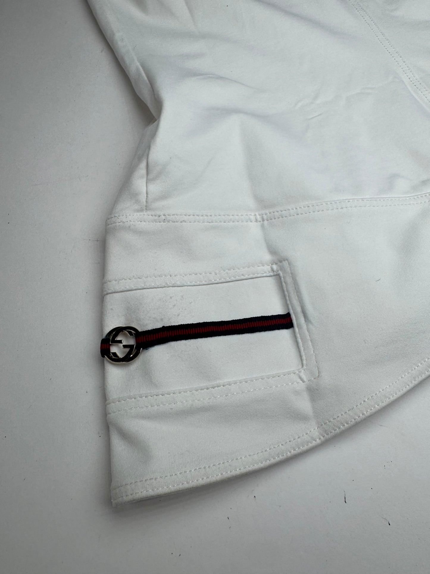 Vintage Gucci top polyester white 38/M