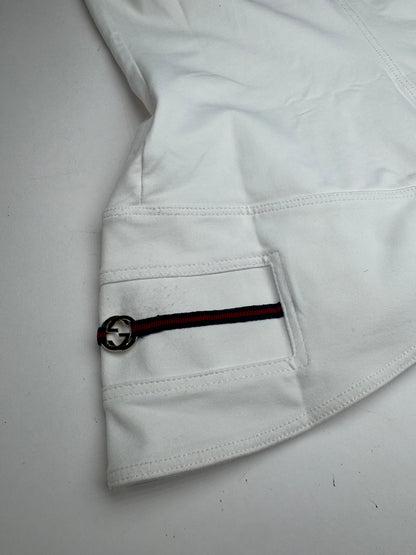 Vintage Gucci top polyester white 38/M