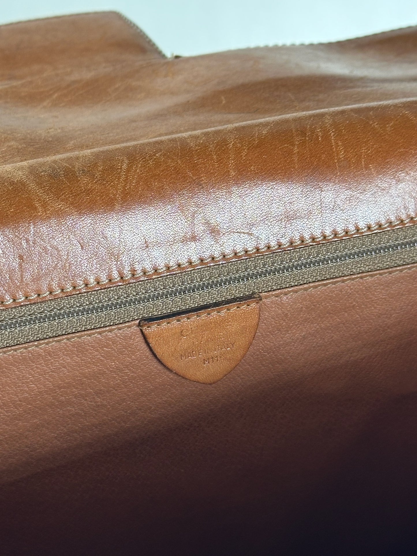 Vintage Celine Monogram Leather bag brown