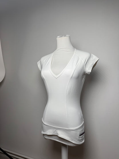 Vintage Gucci top polyester white 38/M