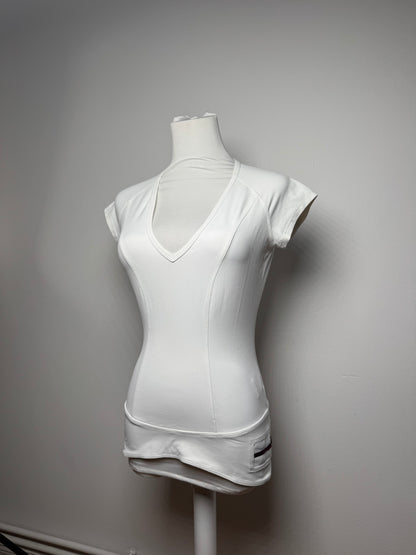 Vintage Gucci top polyester white 38/M