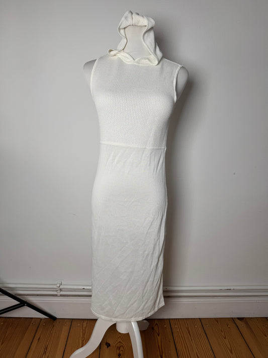 Vintage Balenciaga Hood Dress White 38/M