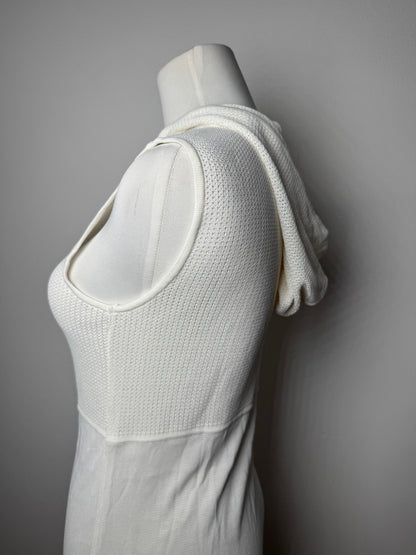 Vintage Balenciaga Hood Dress White 38/M
