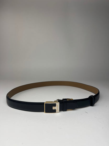 Vintage Dior Leather Belt black