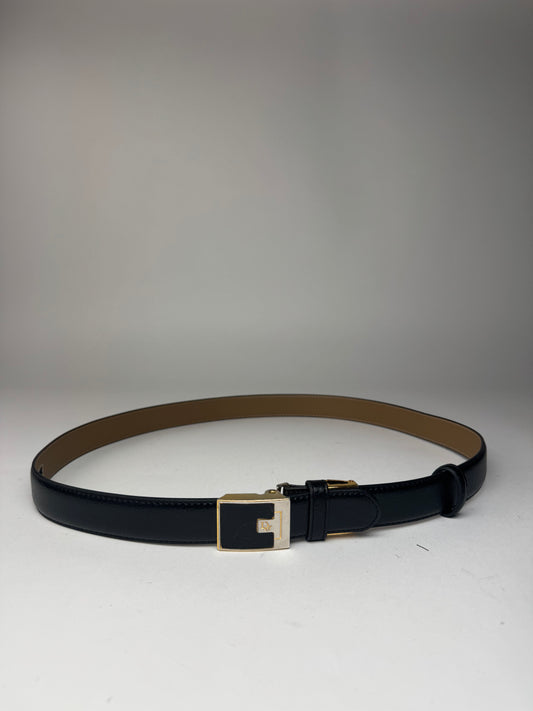 Vintage Dior Leather Belt black