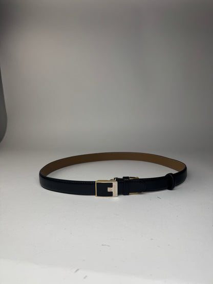 Vintage Dior Leather Belt black