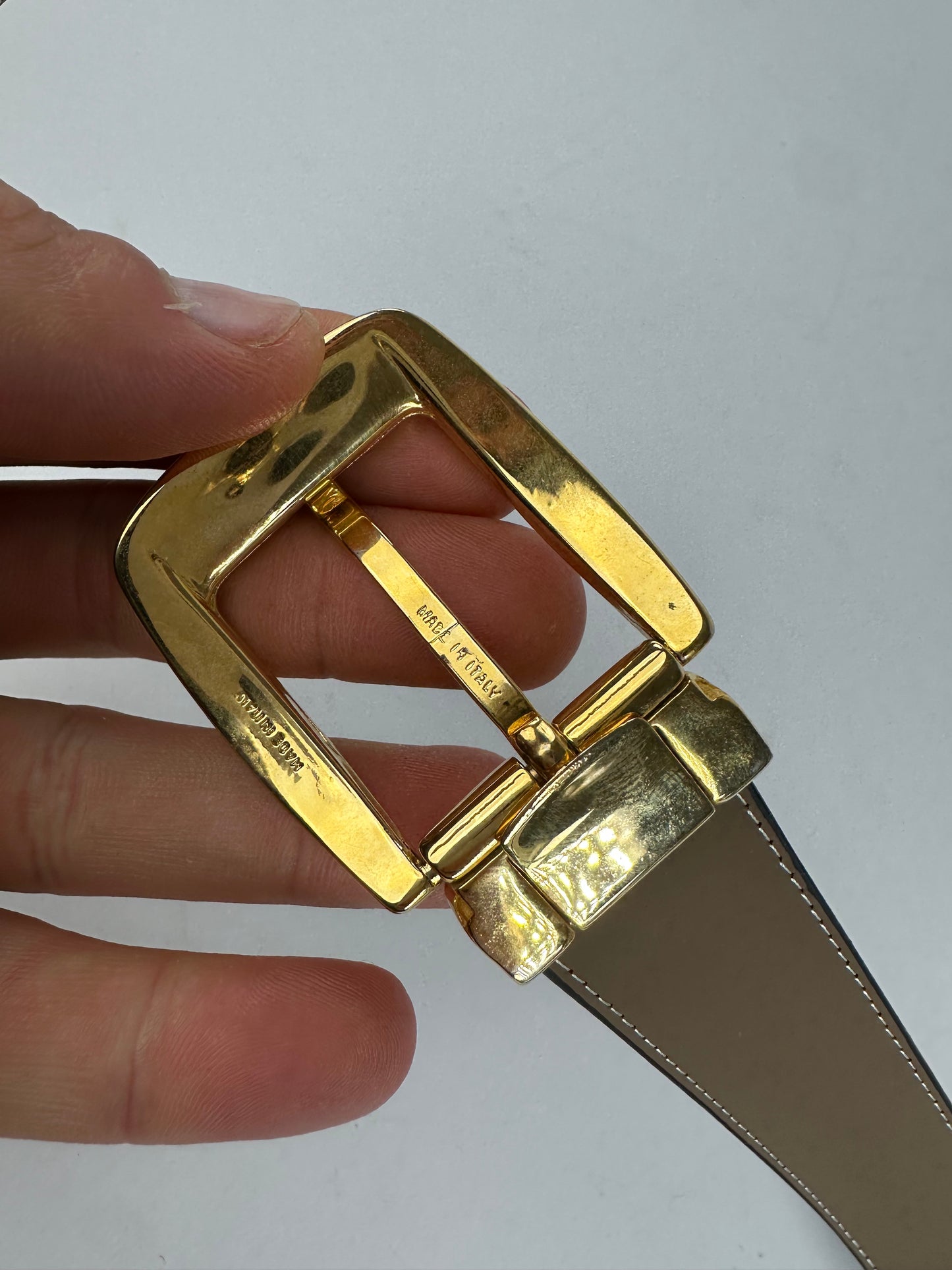 Vintage Givenchy Leather Belt Black 107.5 cm