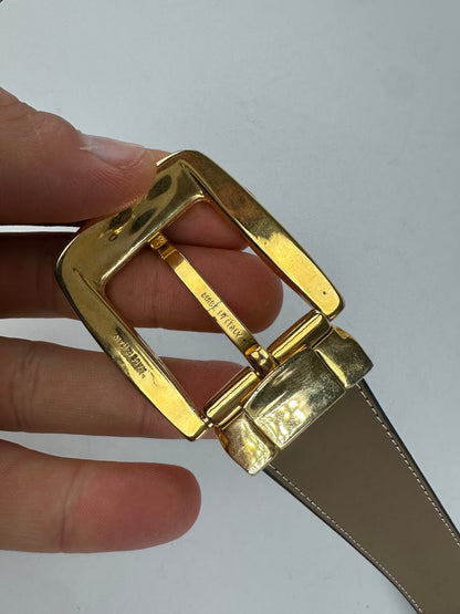 Vintage Givenchy Leather Belt Black 107.5 cm