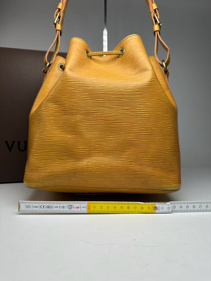 Vintage Louis Vuitton EPI Leather Sac Noe Bag yellow