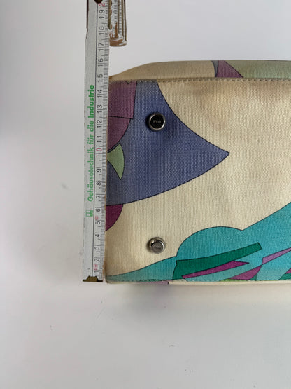 Vintage Emilio Pucci Blue Tone Abstract Handbag