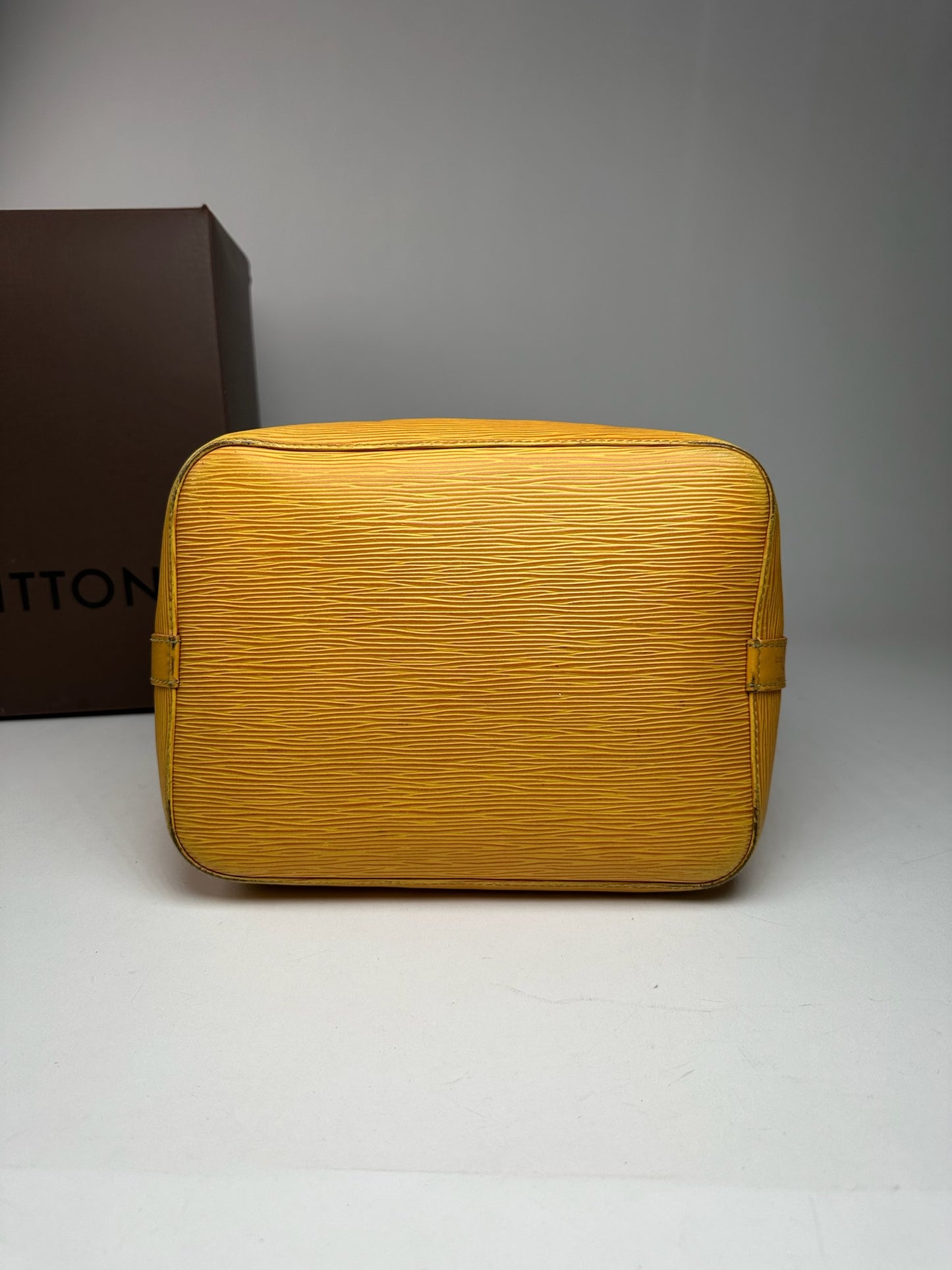 Vintage Louis Vuitton EPI Leather Sac Noe Bag yellow