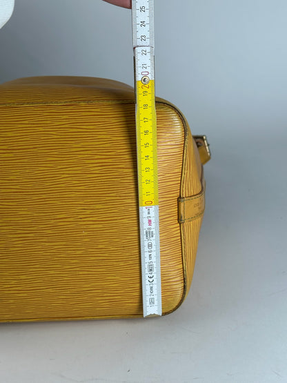 Vintage Louis Vuitton EPI Leather Sac Noe Bag yellow