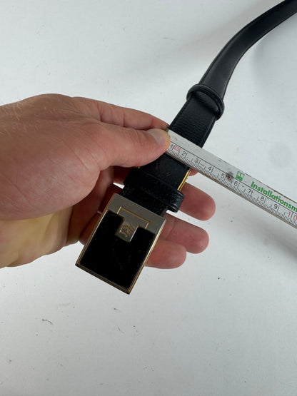 Vintage Dior Leather Belt black