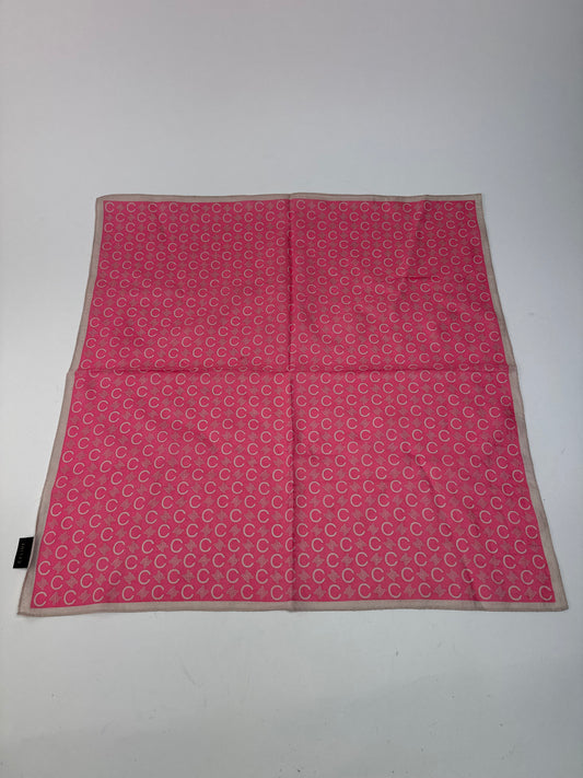 Vintage Celine C Monogram Scarf Pink