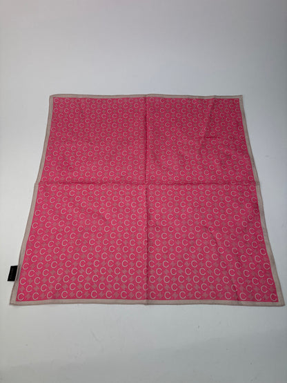 Vintage Celine C Monogram Scarf Pink