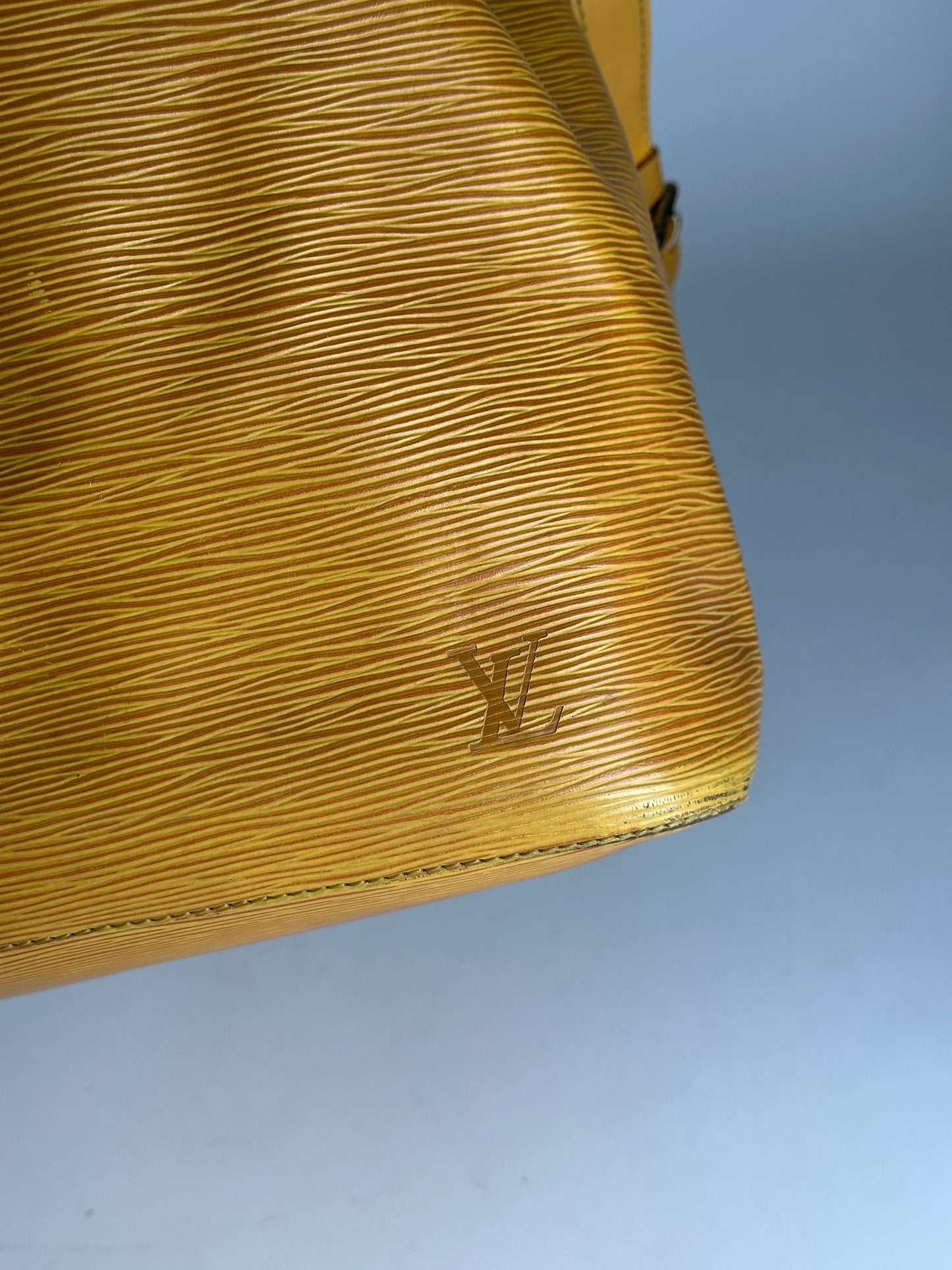 Vintage Louis Vuitton EPI Leather Sac Noe Bag yellow