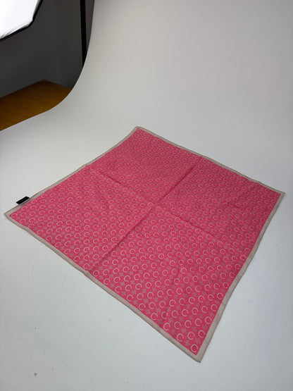 Vintage Celine C Monogram Scarf Pink