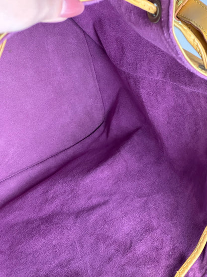 Vintage Louis Vuitton EPI Leather Sac Noe Bag yellow