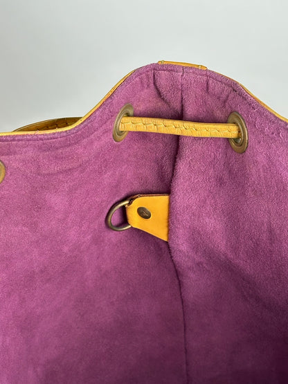 Vintage Louis Vuitton EPI Leather Sac Noe Bag yellow