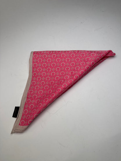 Vintage Celine C Monogram Scarf Pink