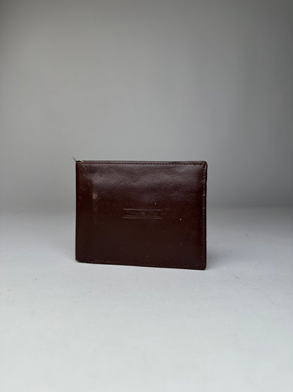 Vintage Dior Leather Bifold Wallet Dark Brown