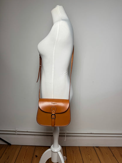 Vintage Courreges Camel Leather Crossbody Bag