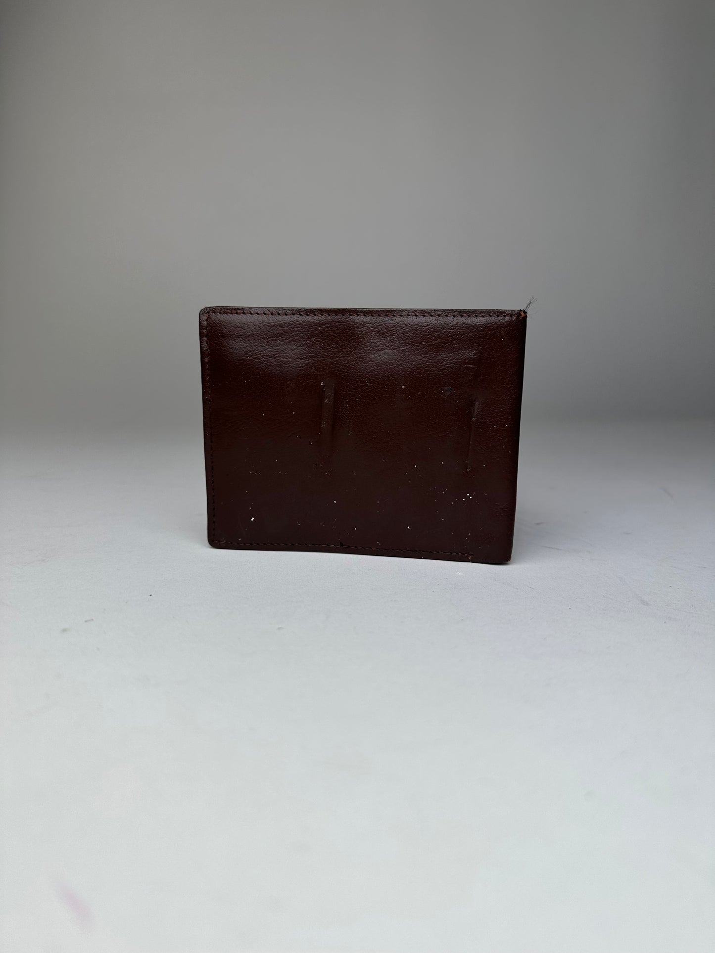 Vintage Dior Leather Bifold Wallet Dark Brown