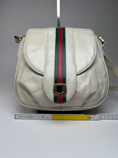 Vintage Gucci leather bag white