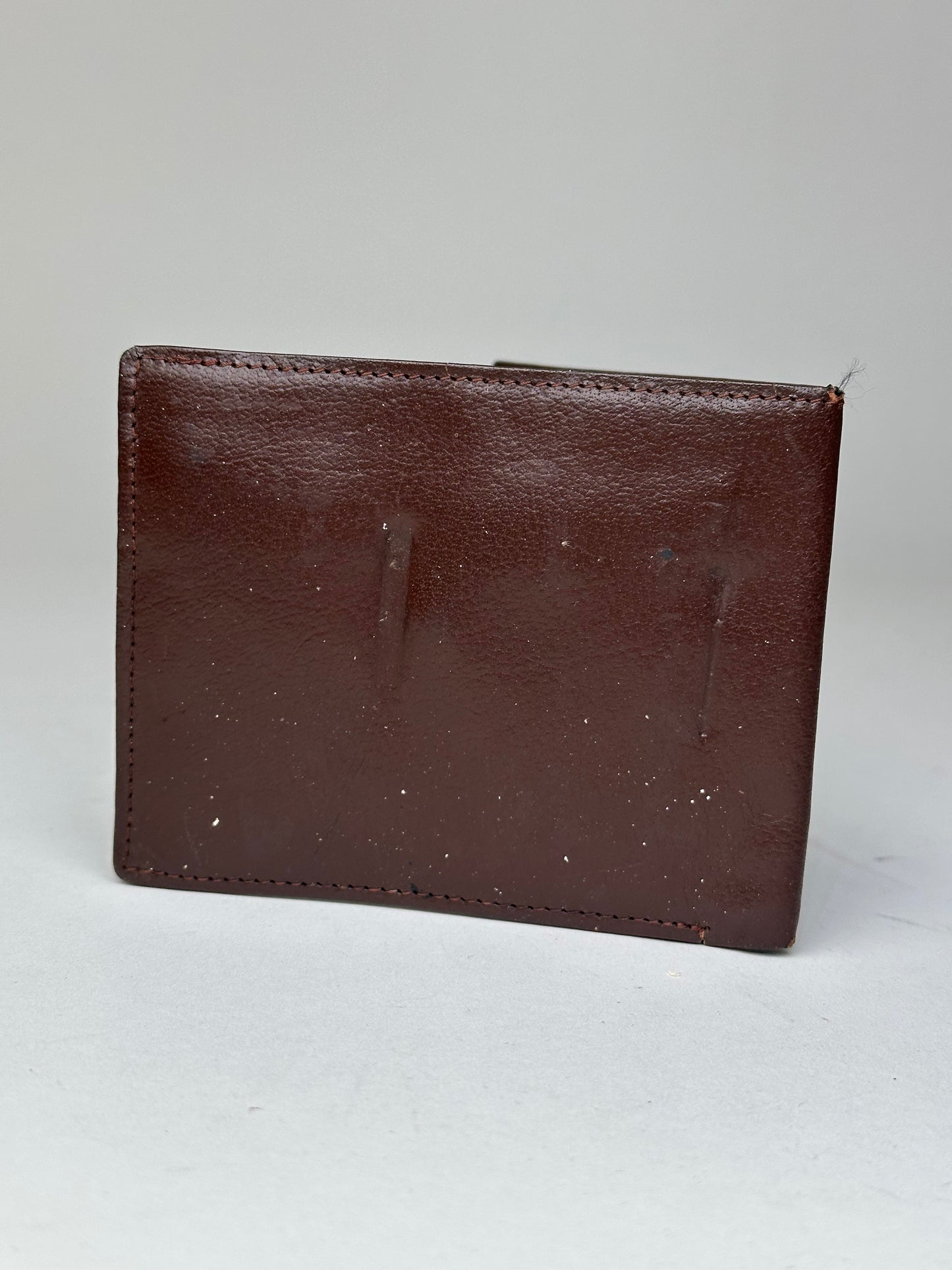 Vintage Dior Leather Bifold Wallet Dark Brown