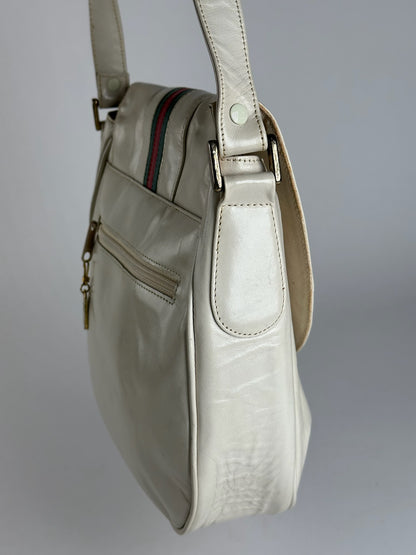 Vintage Gucci leather bag white