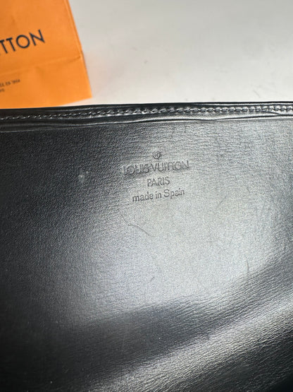Vintage Louis Vuitton EPI Leather ID Holder Wallet Black