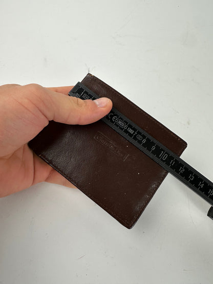 Vintage Dior Leather Bifold Wallet Dark Brown
