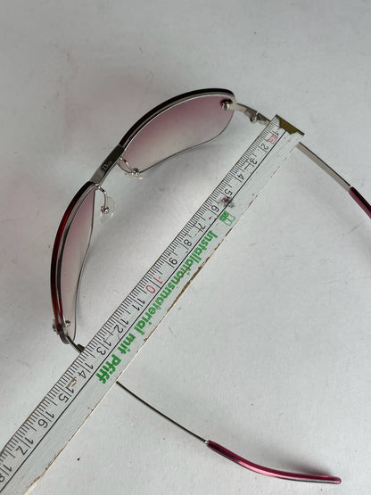 Vintage Dior Rimless Sunglasses Purple